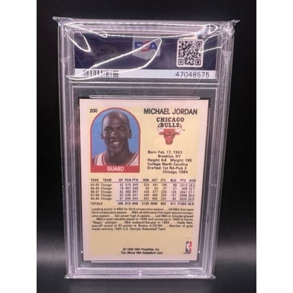 1989 Hoops Michael Jordan PSA 8 Chicago Bulls Basketball Air Jordan MJ NBA GOAT - Picture 2 of 3